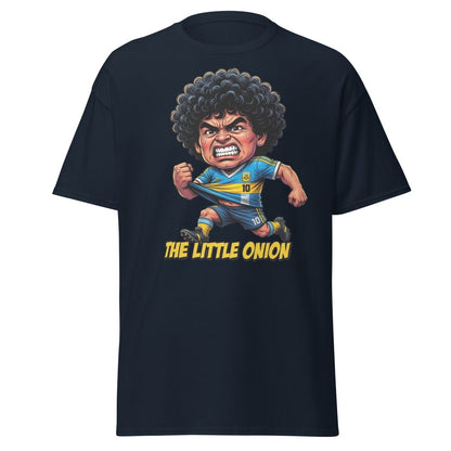 The Little Onion Maradona T-Shirt – Funny Argentina Soccer Tee - Navy - TeeRipple
