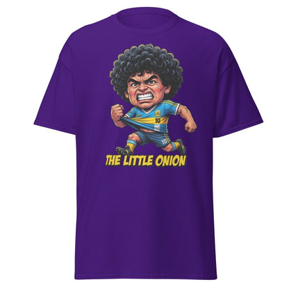 The Little Onion Maradona T-Shirt – Funny Argentina Soccer Tee - Purple - TeeRipple