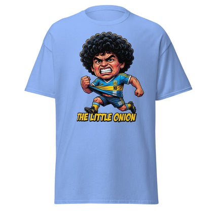 The Little Onion Maradona T-Shirt – Funny Argentina Soccer Tee - Carolina Blue - TeeRipple