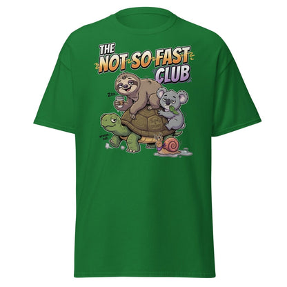 The Not So Fast Club Funny Slow Animals T-Shirt - Turf Green - TeeRipple