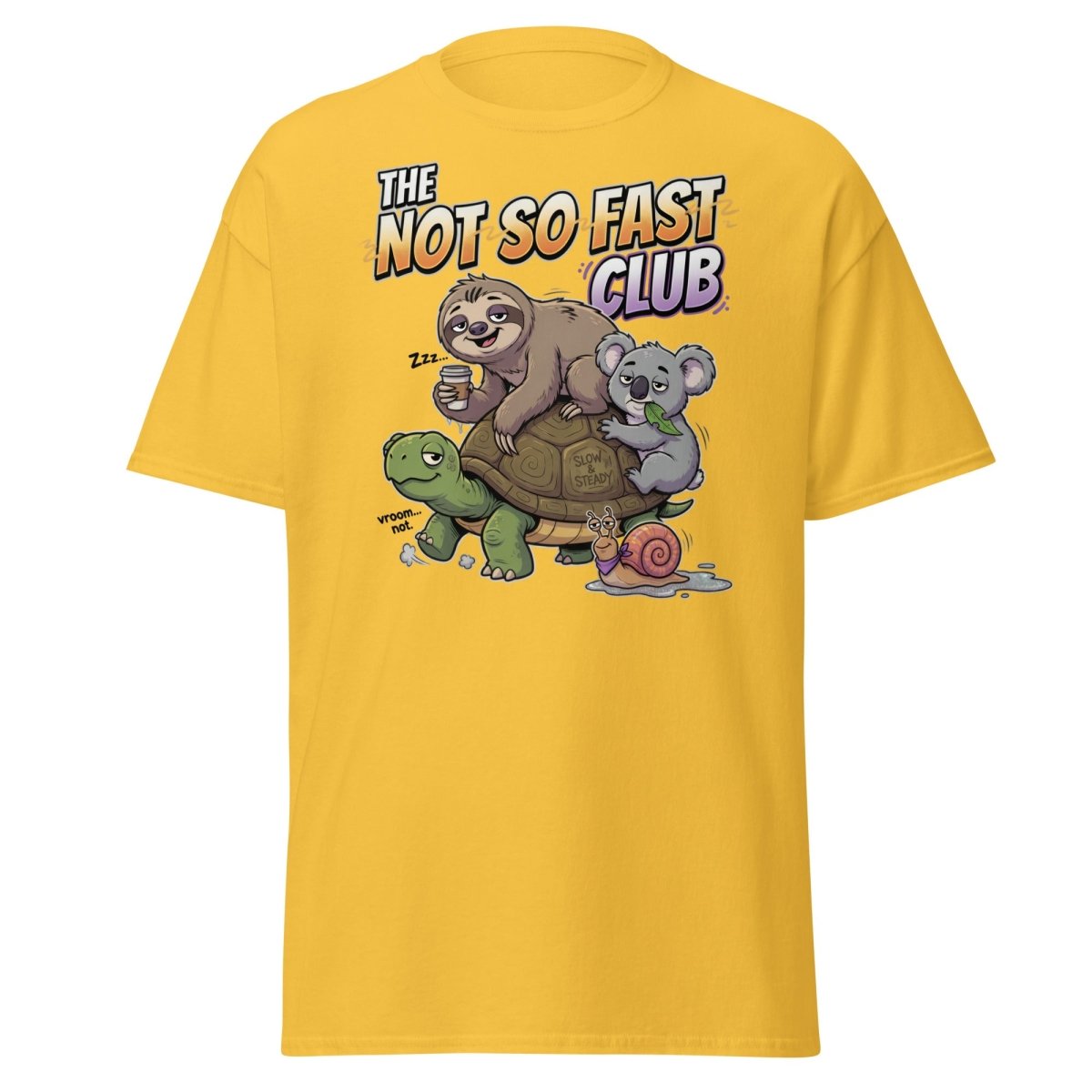 The Not So Fast Club Funny Slow Animals T-Shirt - Daisy - TeeRipple