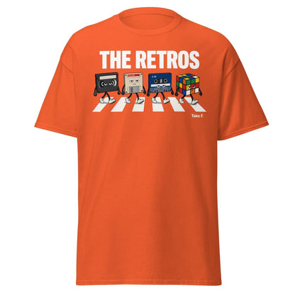 The Retros Abbey Road Parody T-Shirt - Orange - TeeRipple