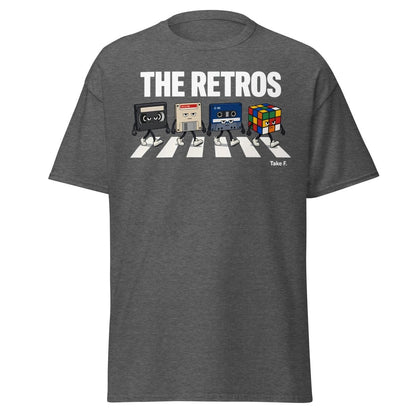 The Retros Abbey Road Parody T-Shirt - Dark Heather - TeeRipple