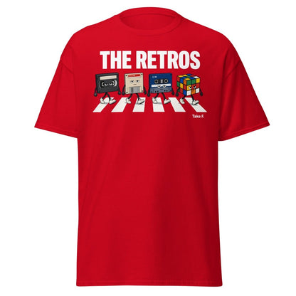 The Retros Abbey Road Parody T-Shirt - Red - TeeRipple
