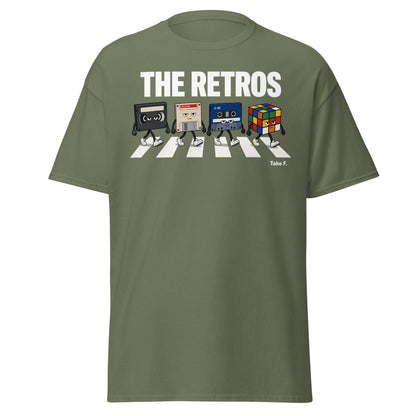 The Retros Abbey Road Parody T-Shirt - Military Green - TeeRipple