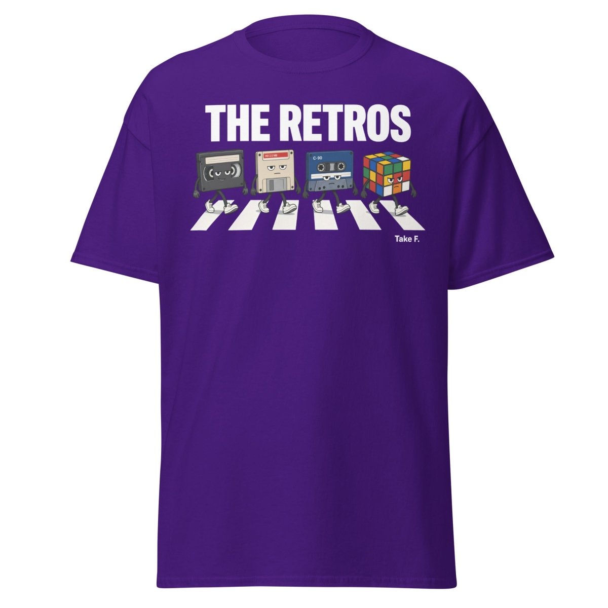 The Retros Abbey Road Parody T-Shirt - Purple - TeeRipple