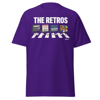The Retros Abbey Road Parody T-Shirt - Purple - TeeRipple