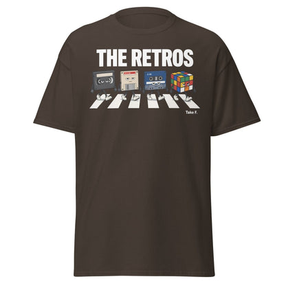 The Retros Abbey Road Parody T-Shirt - Dark Chocolate - TeeRipple