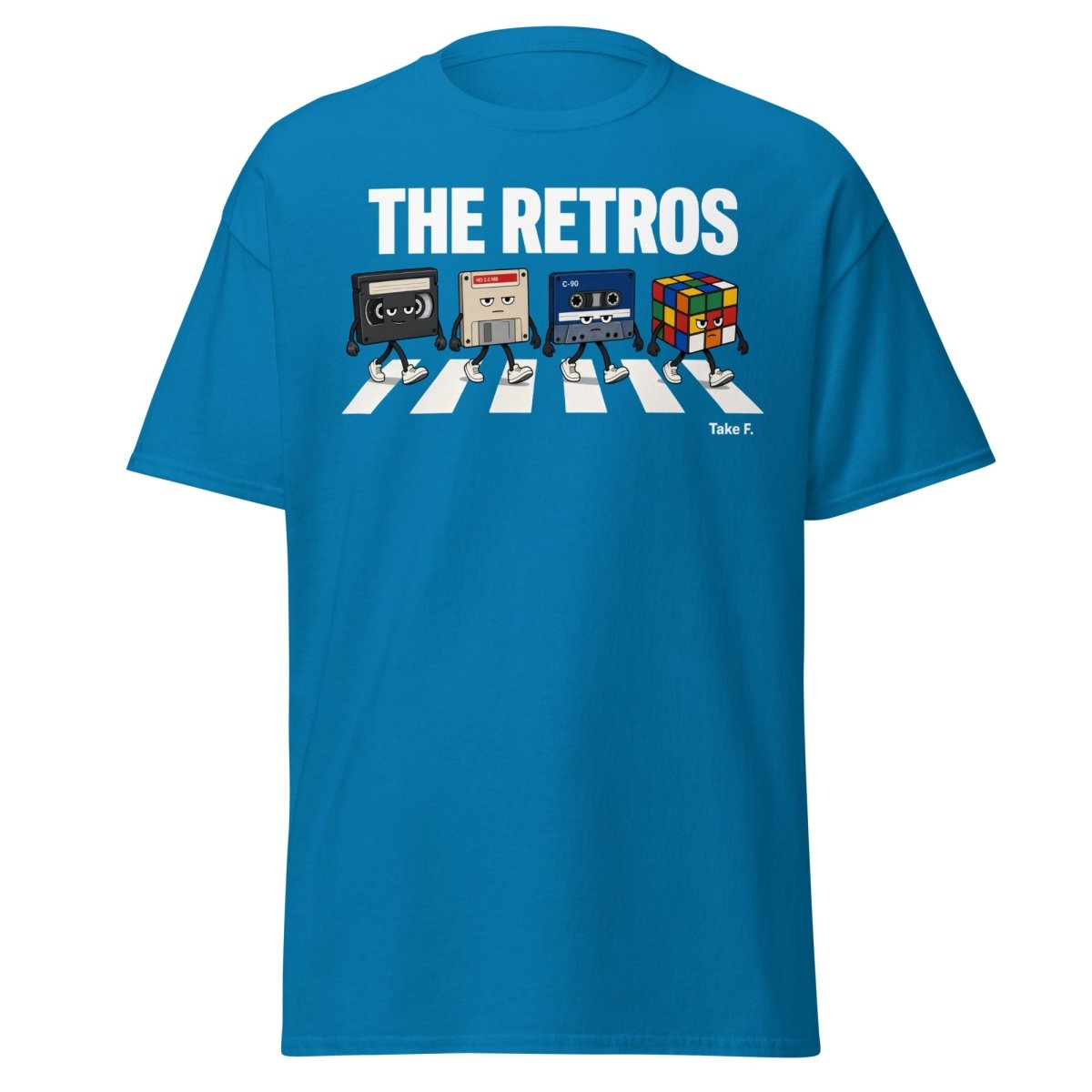 The Retros Abbey Road Parody T-Shirt - Sapphire - TeeRipple