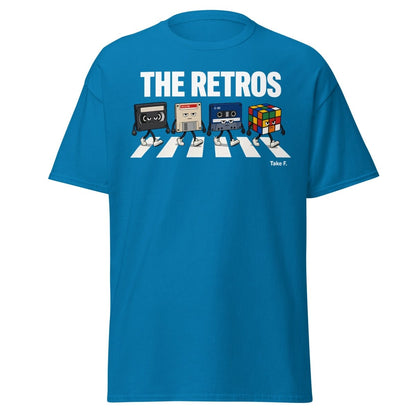 The Retros Abbey Road Parody T-Shirt - Sapphire - TeeRipple