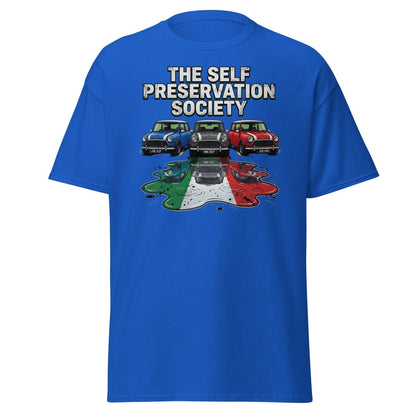 The Self Preservation Society Mini Cars T-Shirt - Royal - TeeRipple