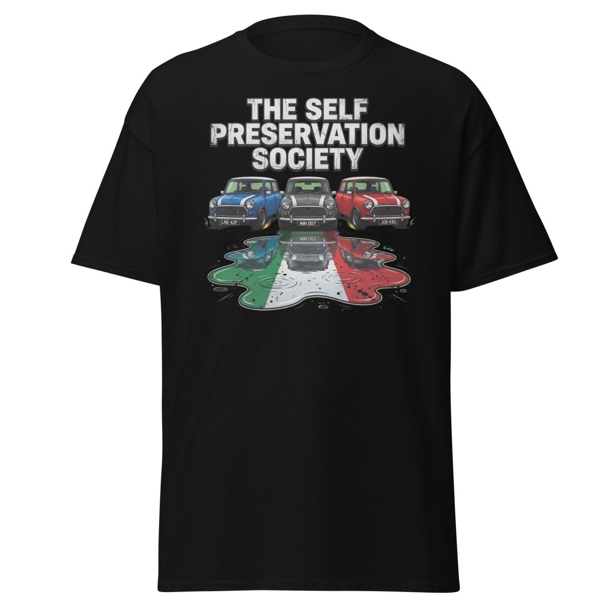 The Self Preservation Society Mini Cars T-Shirt - Black - TeeRipple