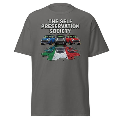 The Self Preservation Society Mini Cars T-Shirt - Charcoal - TeeRipple
