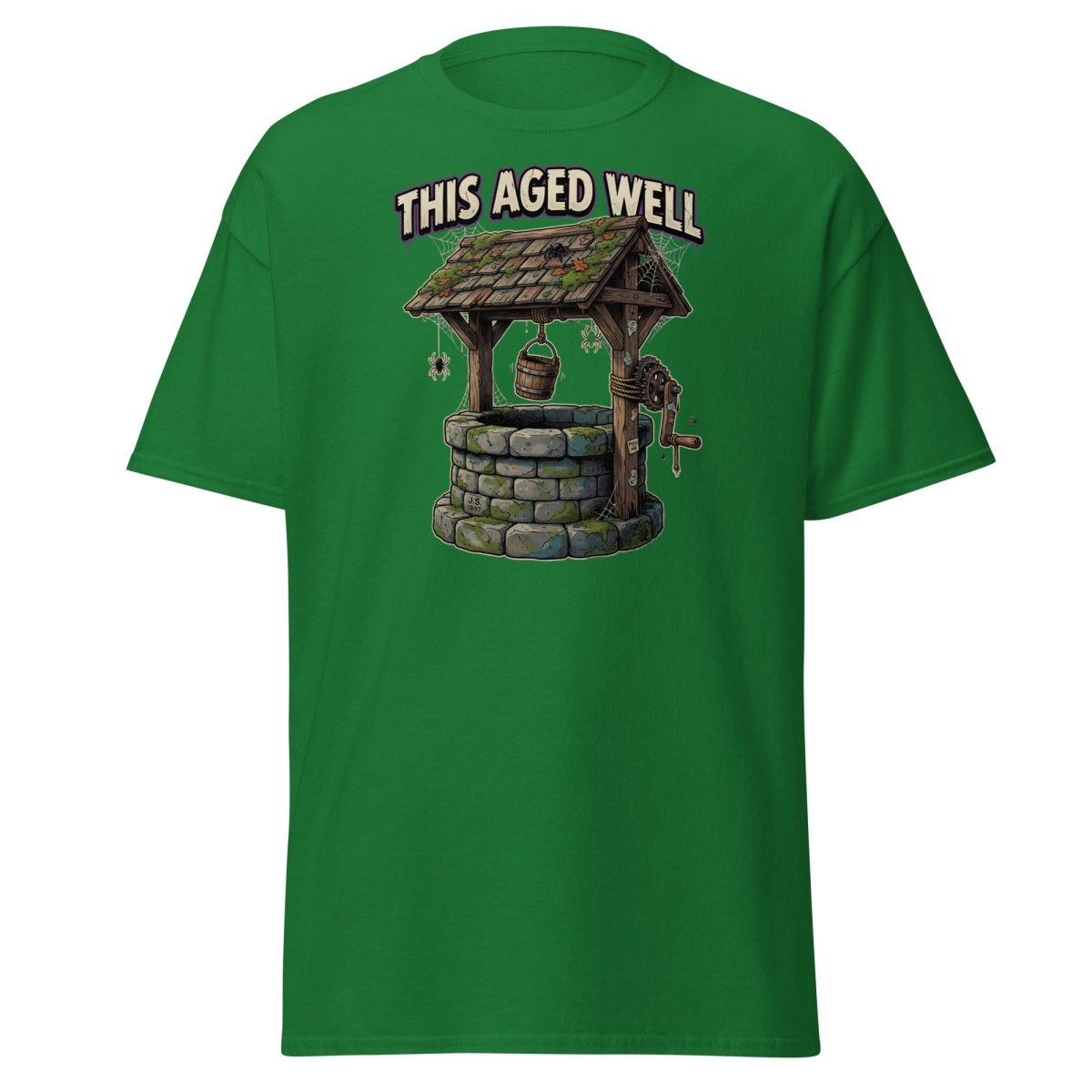 This Aged Well Vintage Well Pun T-Shirt - Turf Green - TeeRipple