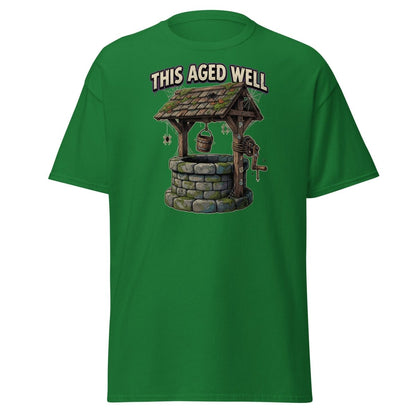 This Aged Well Vintage Well Pun T-Shirt - Turf Green - TeeRipple
