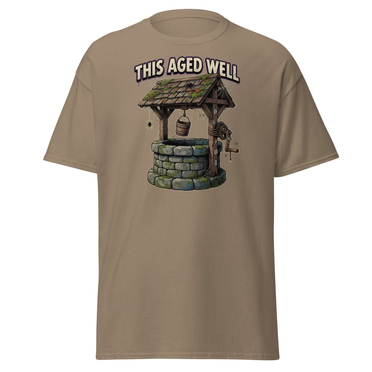 This Aged Well Vintage Well Pun T-Shirt - Brown Savana - TeeRipple