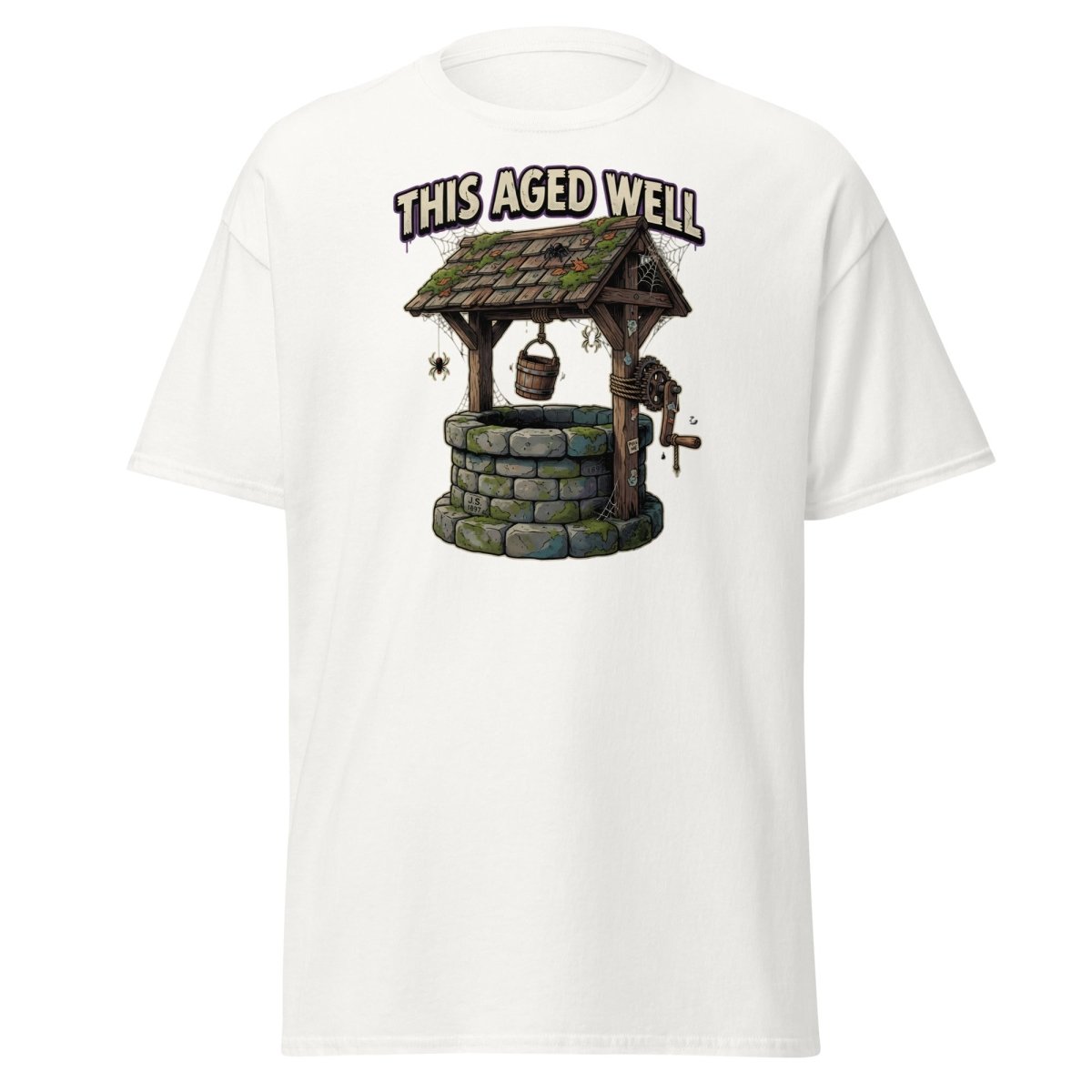 This Aged Well Vintage Well Pun T-Shirt - White - TeeRipple