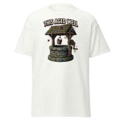 This Aged Well Vintage Well Pun T-Shirt - White - TeeRipple