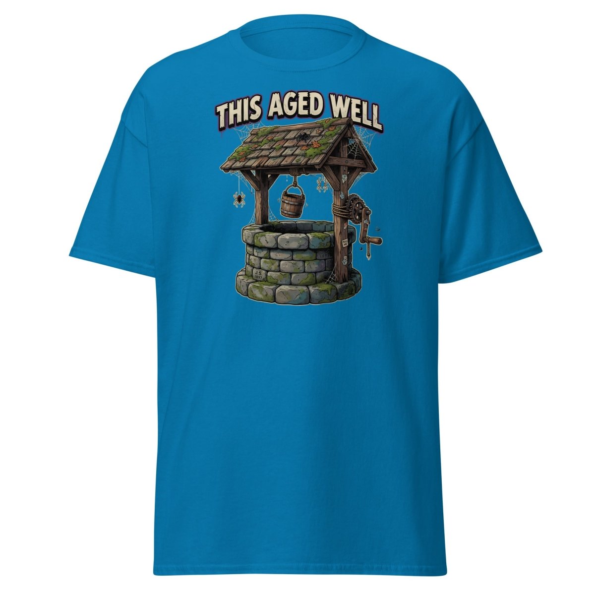 This Aged Well Vintage Well Pun T-Shirt - Sapphire - TeeRipple