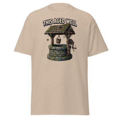 This Aged Well Vintage Well Pun T-Shirt - Sand - TeeRipple