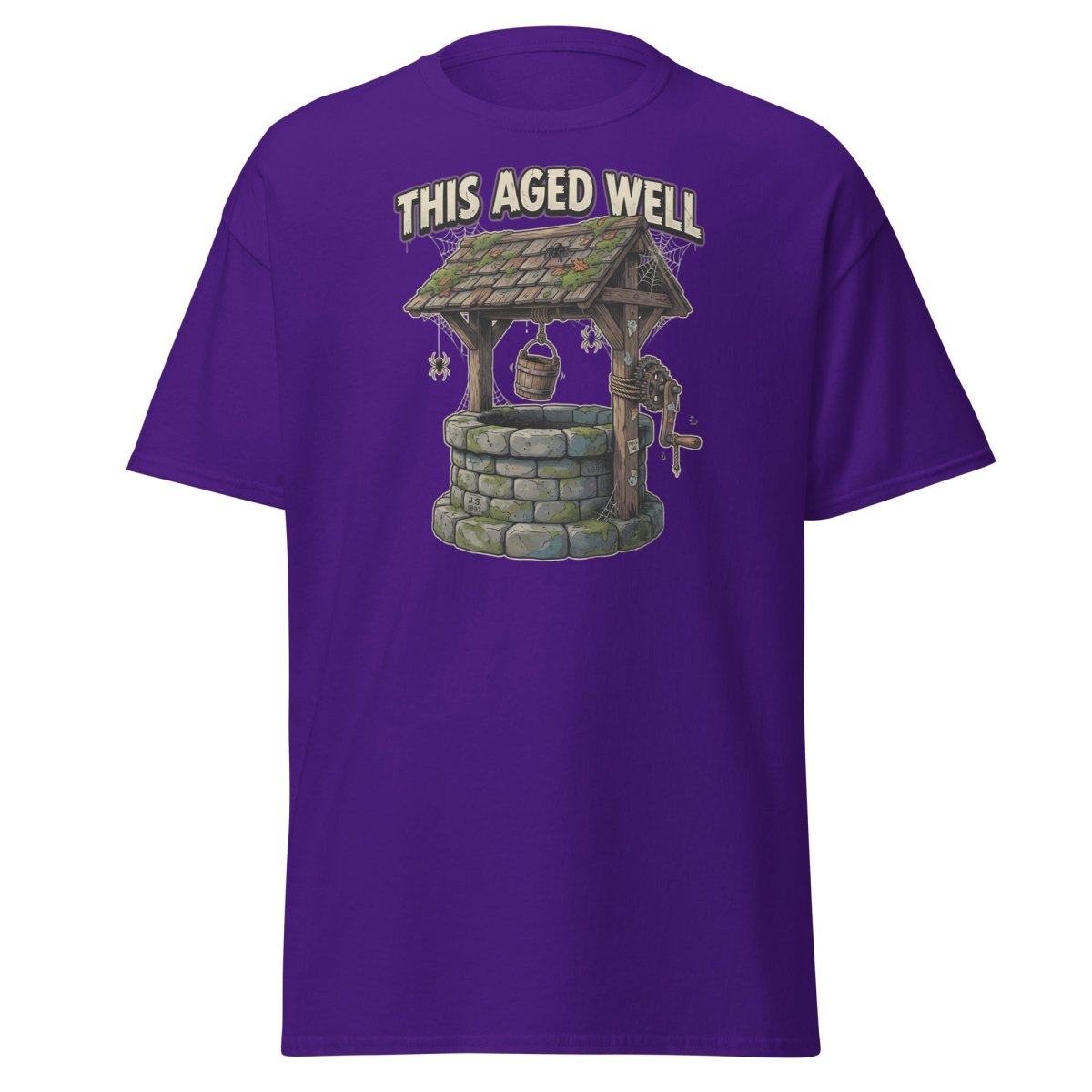 This Aged Well Vintage Well Pun T-Shirt - Purple - TeeRipple