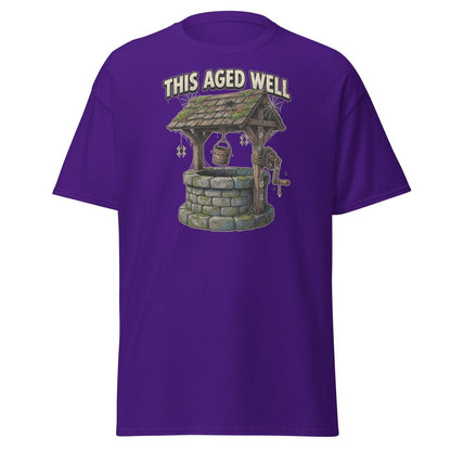 This Aged Well Vintage Well Pun T-Shirt - Purple - TeeRipple