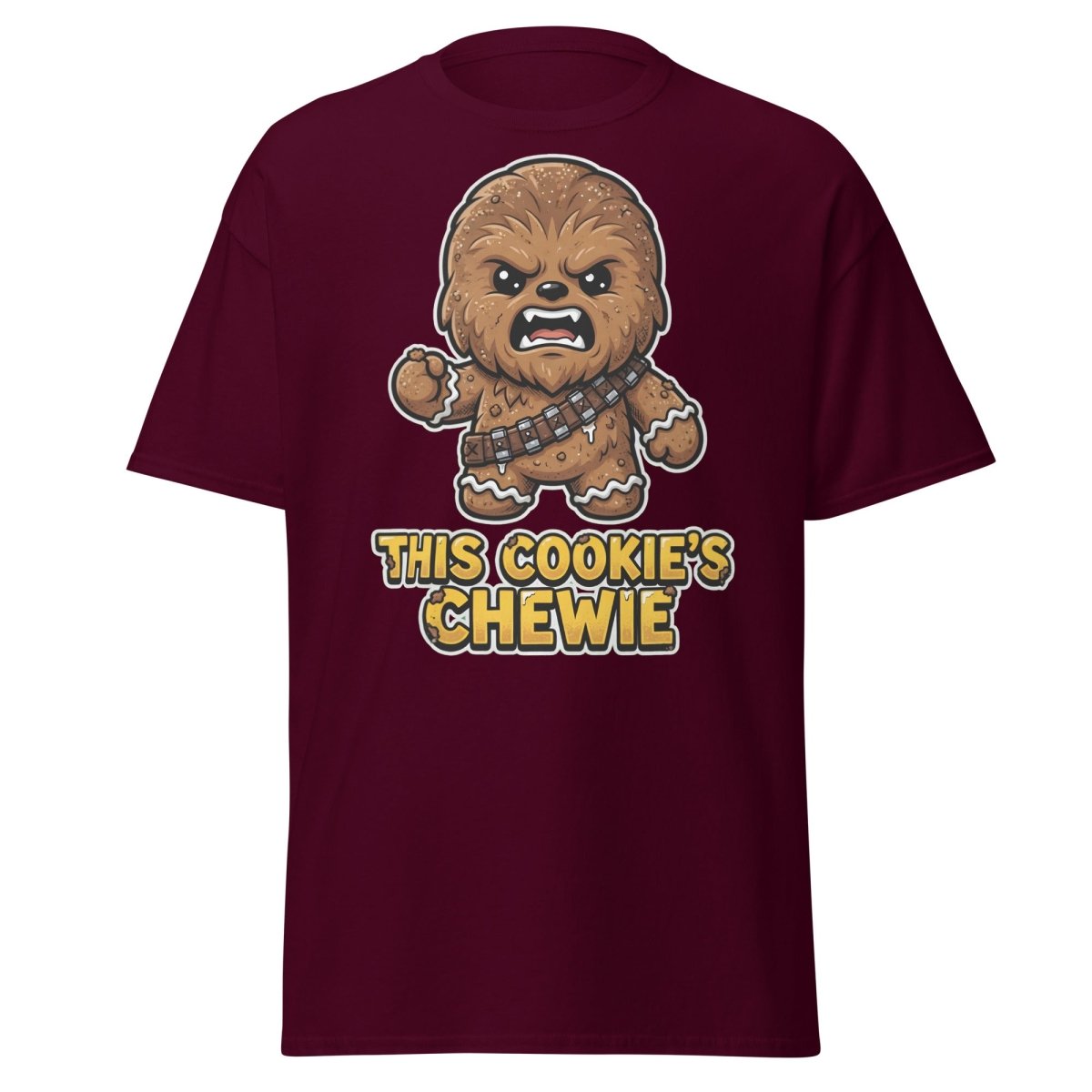This Cookie's Chewie Gingerbread Chewbacca T-Shirt - Maroon - TeeRipple