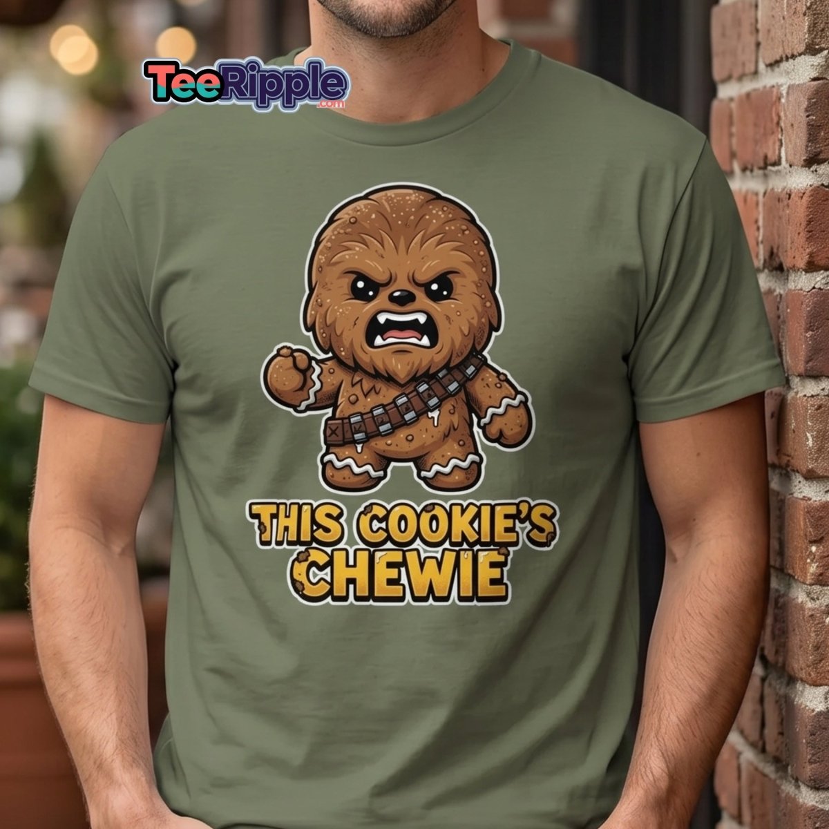 This Cookie's Chewie Gingerbread Chewbacca T-Shirt - Maroon - TeeRipple