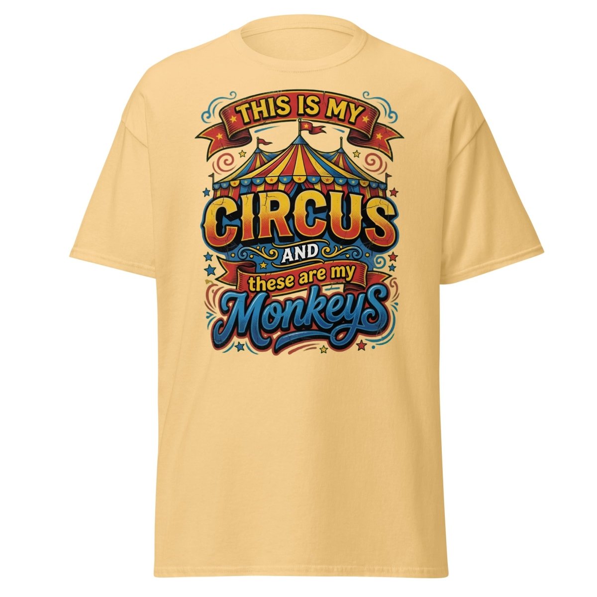 This Is My Circus These Are My Monkeys T-Shirt - Yellow Haze - TeeRipple