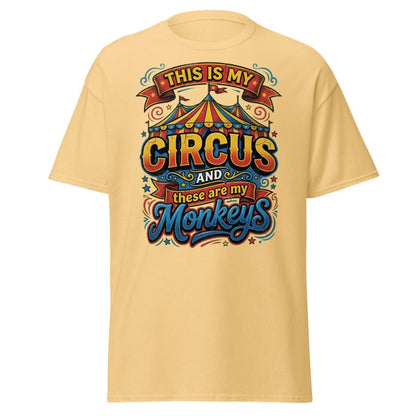 This Is My Circus These Are My Monkeys T-Shirt - Yellow Haze - TeeRipple