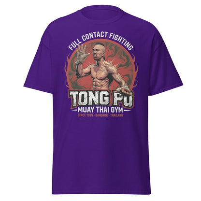 Tong Pu Muay Thai Gym Full Contact Fighting T-Shirt - Purple - TeeRipple