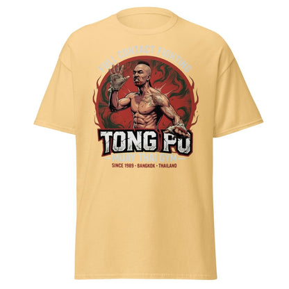 Tong Pu Muay Thai Gym Full Contact Fighting T-Shirt - Yellow Haze - TeeRipple