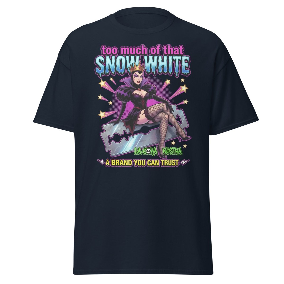 Too Much Snow White La Coka Nostra T-Shirt - Navy - TeeRipple