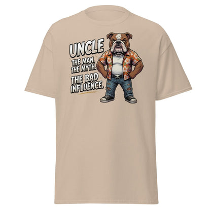 Uncle The Bad Influence Bulldog T-Shirt - Sand - TeeRipple