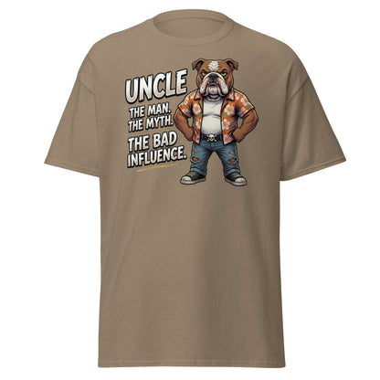 Uncle The Bad Influence Bulldog T-Shirt - Brown Savana - TeeRipple