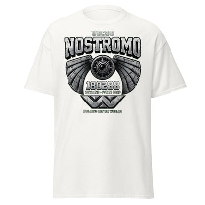 USCSS Nostromo Alien T-Shirt | Weyland-Yutani Tee - White - TeeRipple