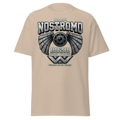 USCSS Nostromo Alien T-Shirt | Weyland-Yutani Tee - Sand - TeeRipple