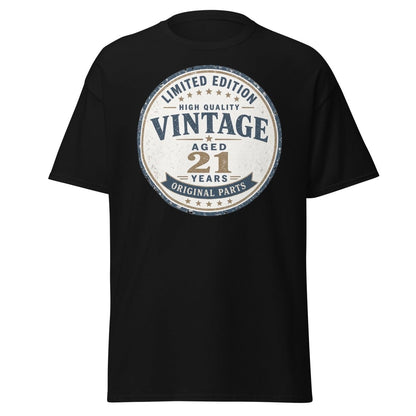 Vintage 21 Aged Years Limited Edition Tee - Black - TeeRipple