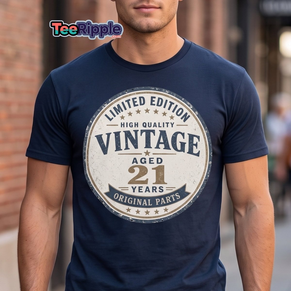 Vintage 21 Aged Years Limited Edition Tee - Maroon - TeeRipple