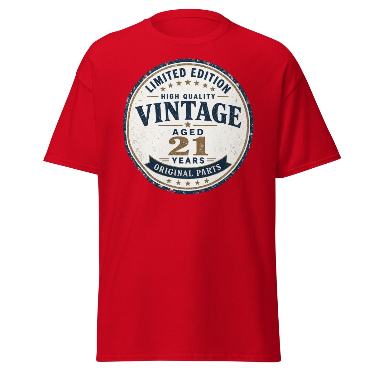 Vintage 21 Aged Years Limited Edition Tee - Red - TeeRipple