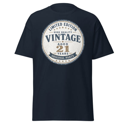 Vintage 21 Aged Years Limited Edition Tee - Navy - TeeRipple