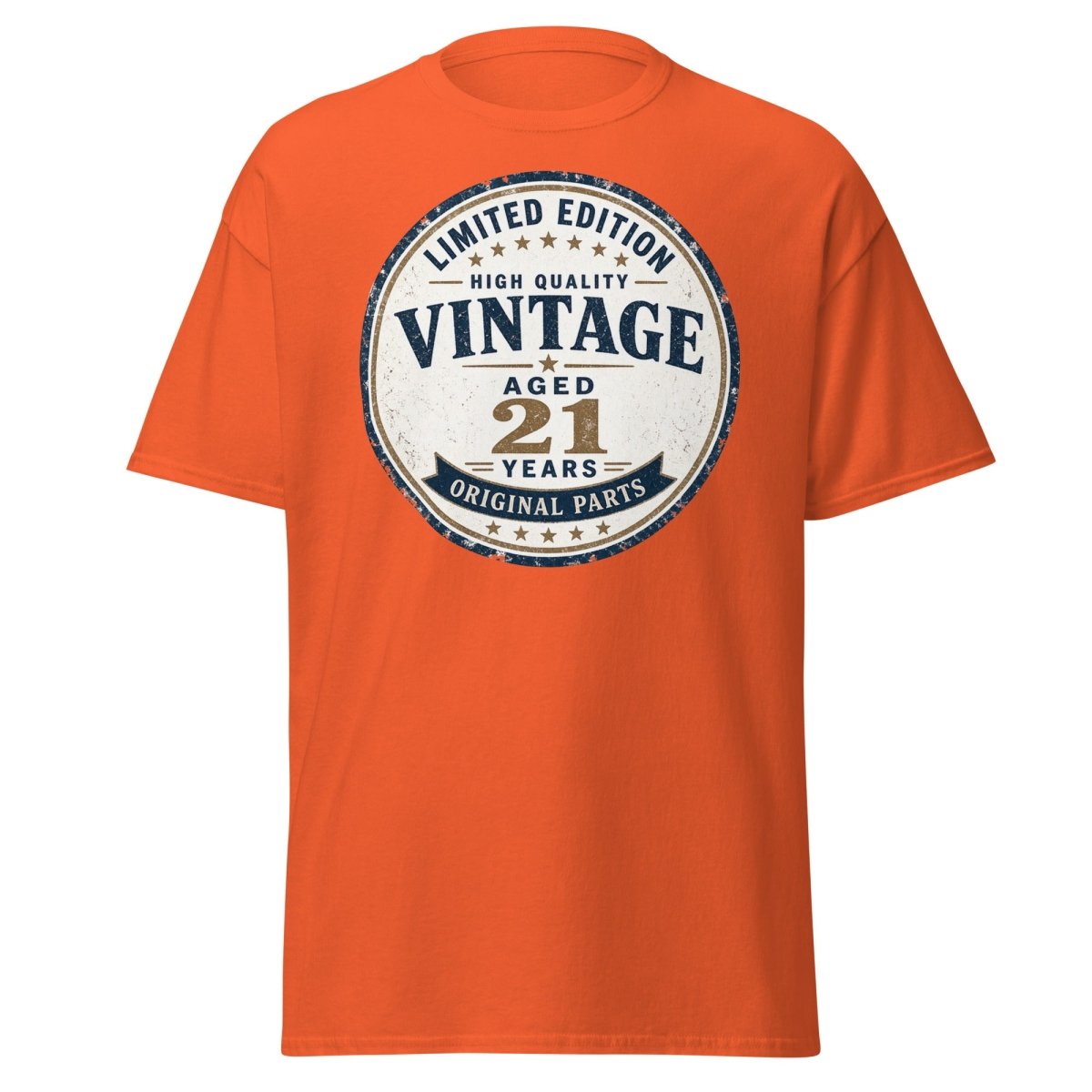 Vintage 21 Aged Years Limited Edition Tee - Orange - TeeRipple