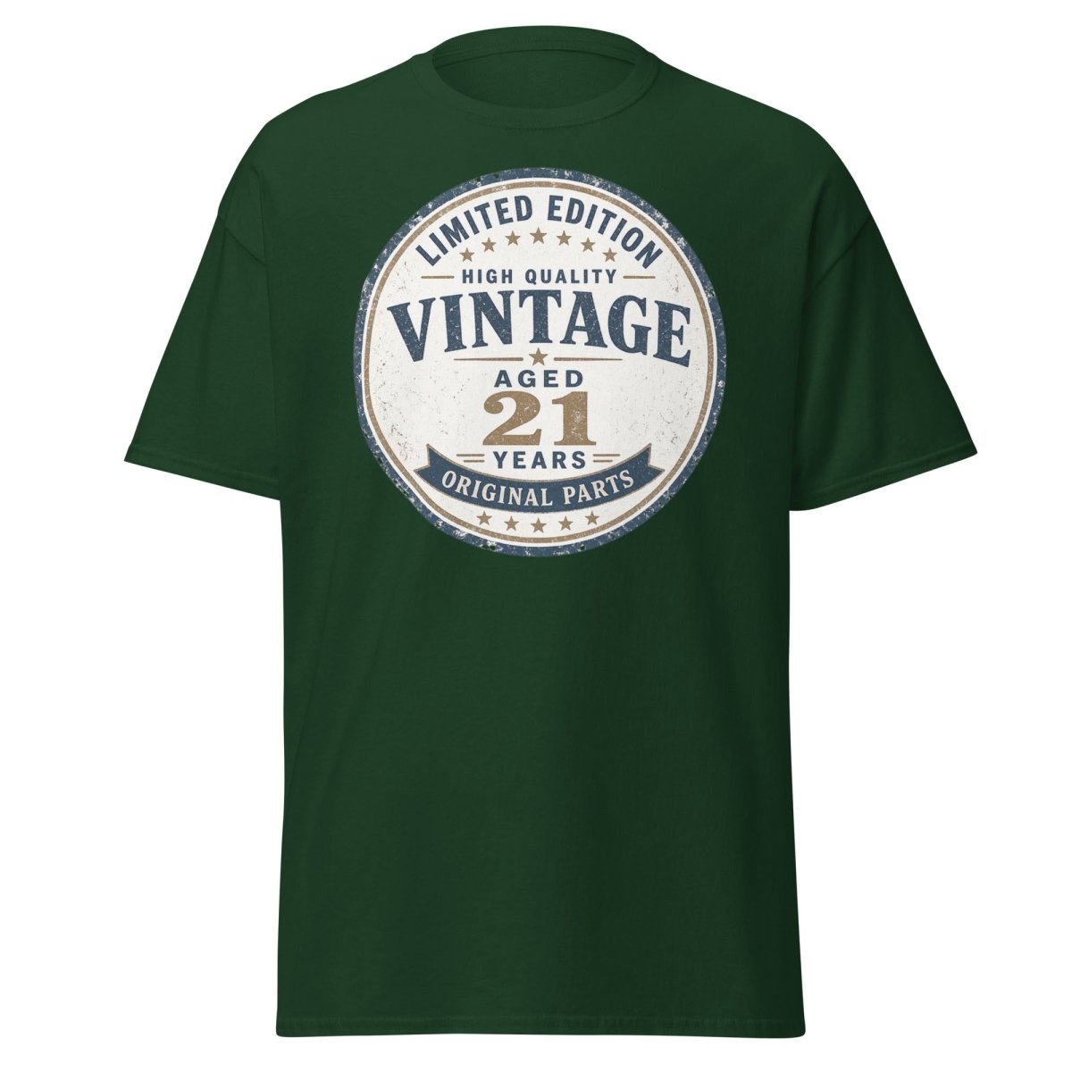 Vintage 21 Aged Years Limited Edition Tee - Forest Green - TeeRipple