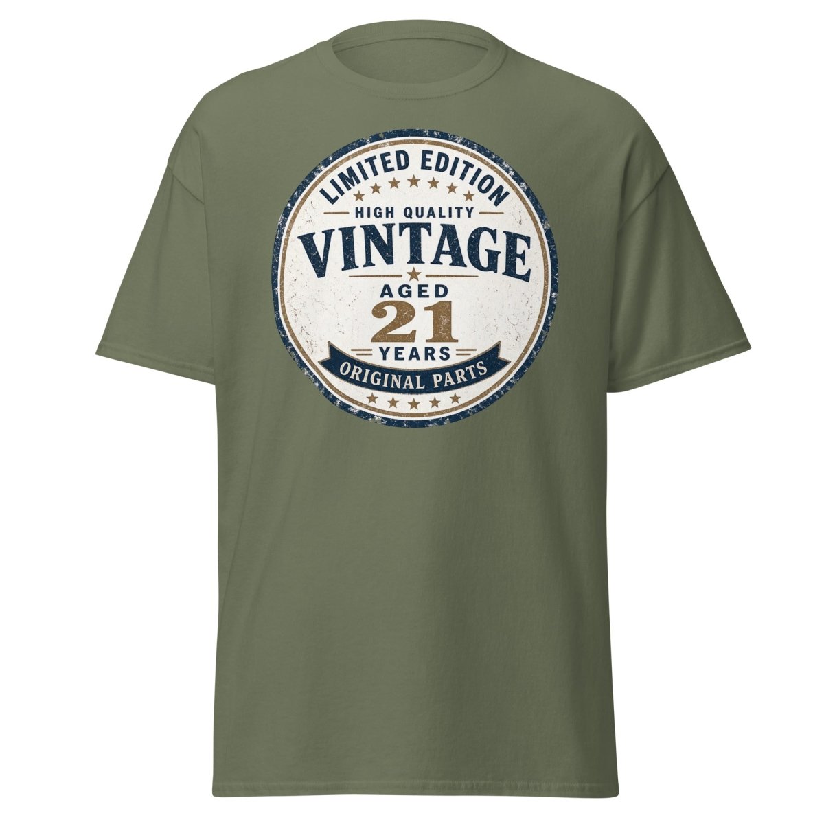 Vintage 21 Aged Years Limited Edition Tee - Military Green - TeeRipple