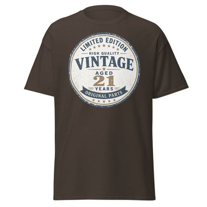 Vintage 21 Aged Years Limited Edition Tee - Dark Chocolate - TeeRipple