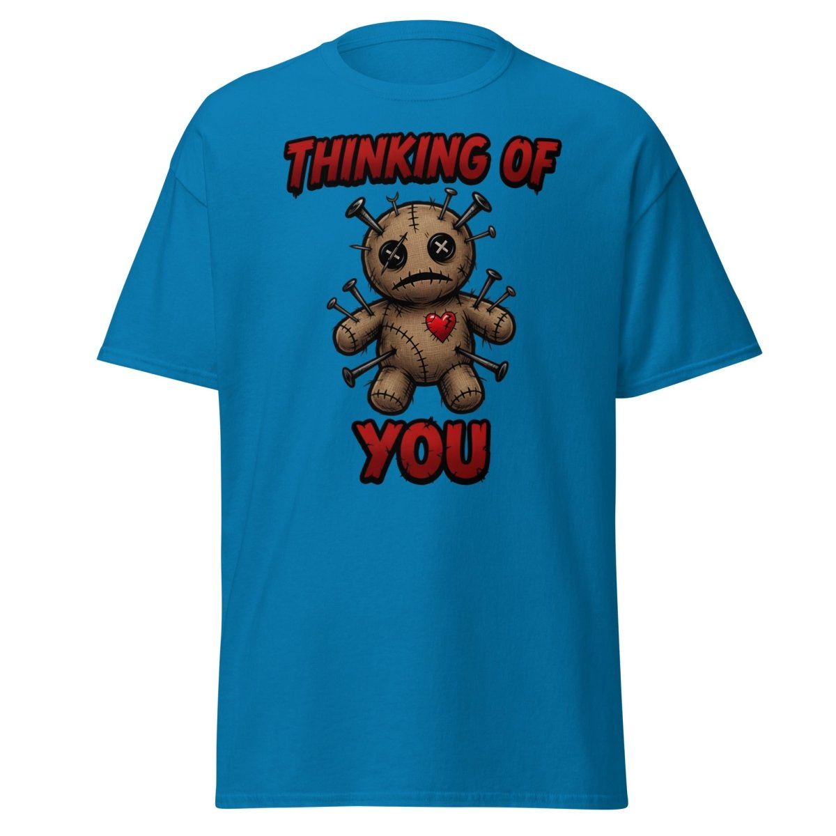 Voodoo Doll Thinking of You T-Shirt - Dark Humor - Sapphire - TeeRipple