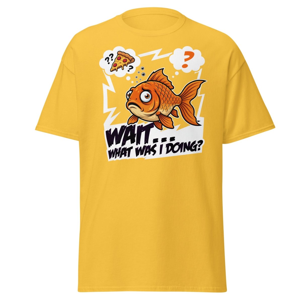 Wait What Was I Doing Goldfish Funny Memory T-Shirt - Daisy - TeeRipple