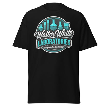 Walter White Laboratories T-Shirt - Breaking Bad Chemistry Tee - Black - TeeRipple