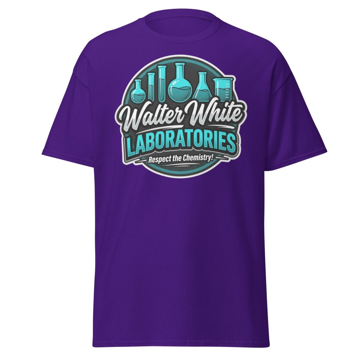 Walter White Laboratories T-Shirt - Breaking Bad Chemistry Tee - Purple - TeeRipple
