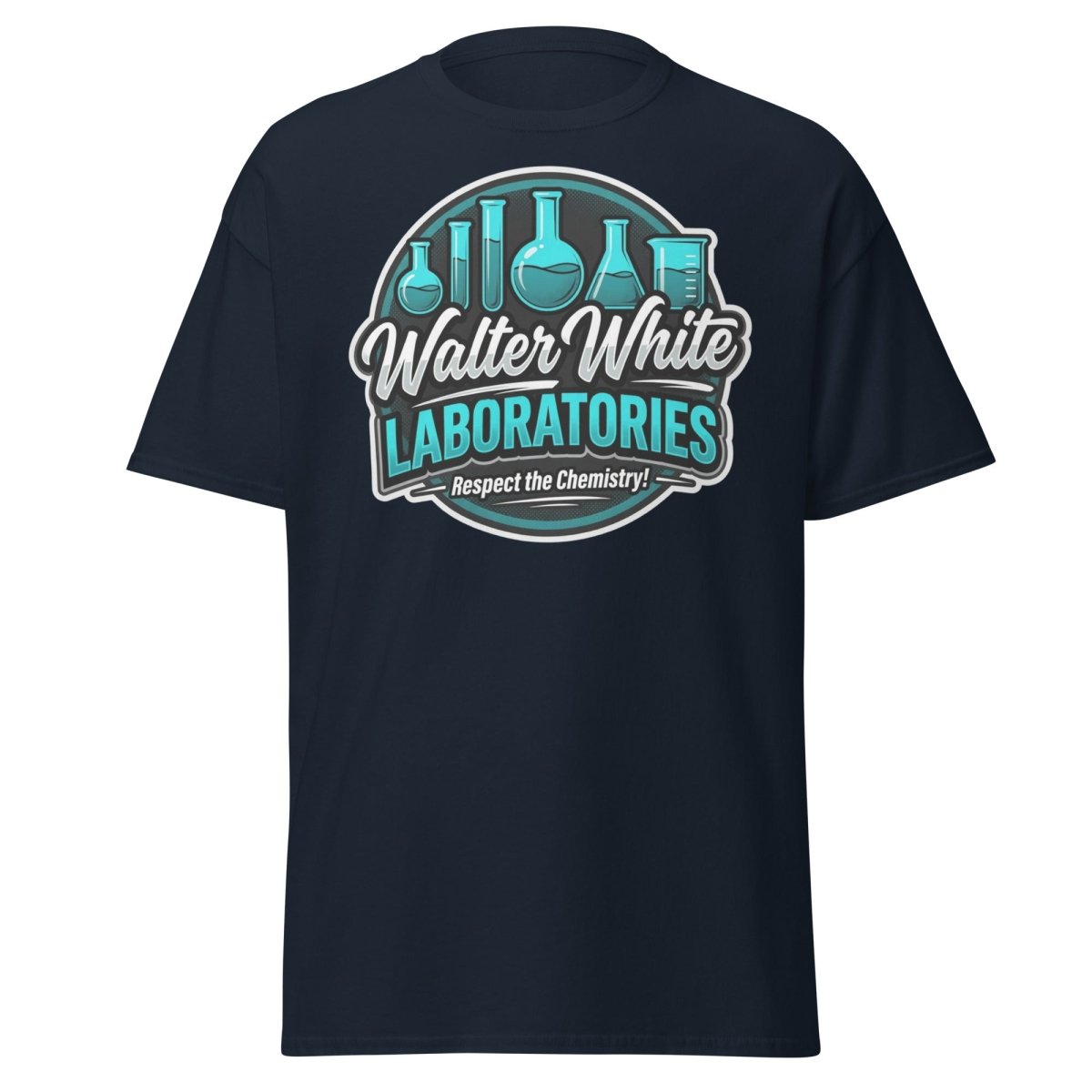Walter White Laboratories T-Shirt - Breaking Bad Chemistry Tee - Navy - TeeRipple